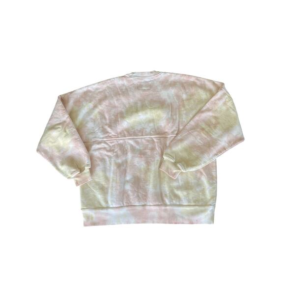 Spirit Jersey Long Sleeve Tie Dye Sweatshirt LARGE (Runs Large) Pink Yellow - Picture 2 of 8
